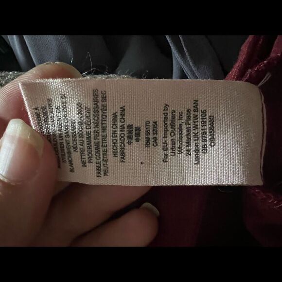 Free People Mock Neck Sleevless Skater Dress Burgandy Size L, Fits Like a XS - Picture 10 of 13